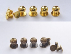 Solid Brass 10mm Knob Set (4 per set)